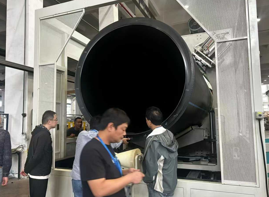 HDPE-rör med högre diameter och kylningsproblem